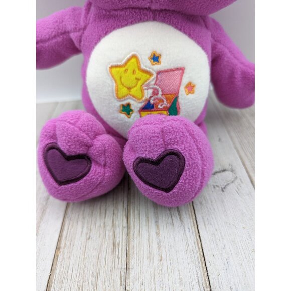 Care Bears Surprise Bear #2 Purple Jack in Box 13" Stuffed Animal Plush 2005 - Picture 2 of 6